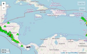 No hay volcanes cerca de Jamaica