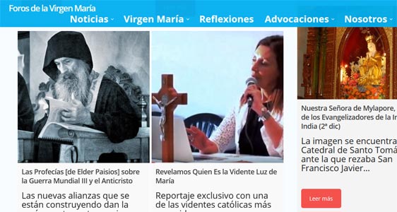 Publican una nueva entrevista a Luz de María entrevista a Luz de María