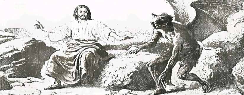 Satanás tienta a Jesus a convertir piedras
